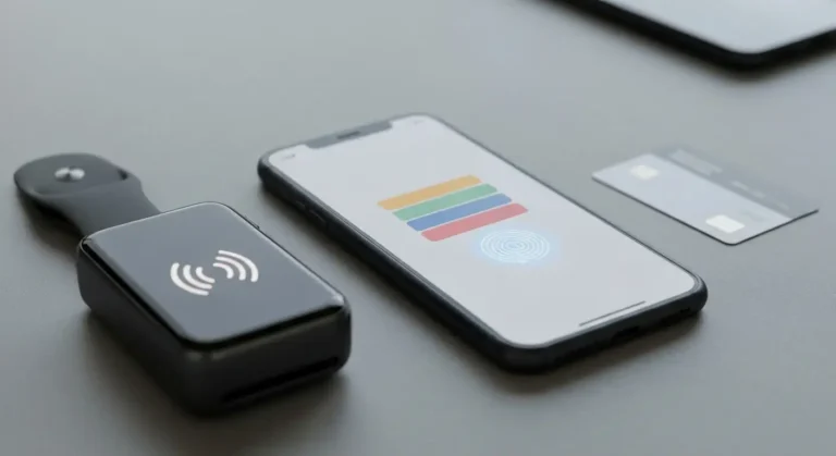 iPhone i Apple Watch przy terminalu płatniczym podczas konfiguracji płatności zbliżeniowej
