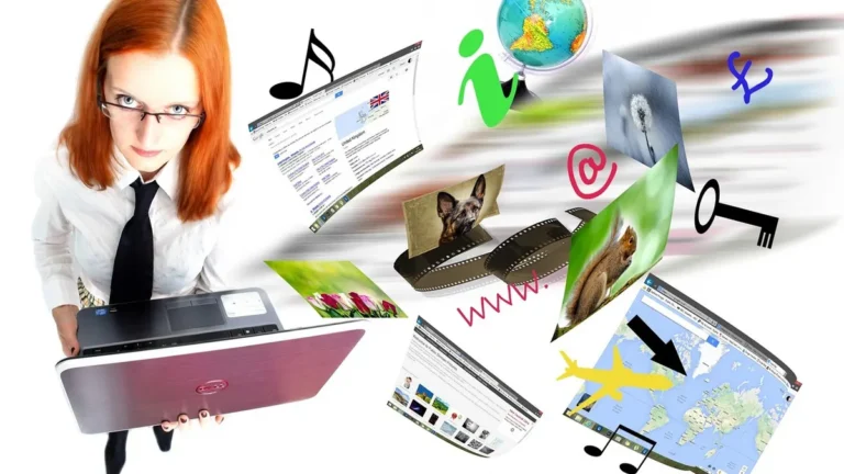 Laptop z odtwarzaczem wideo i otwartym plikiem MOV