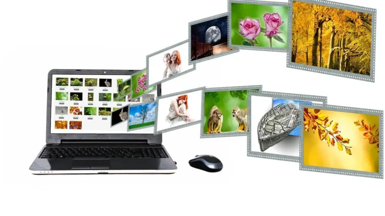 Laptop z otwartym folderem dokumentów do bezpiecznego udostępniania