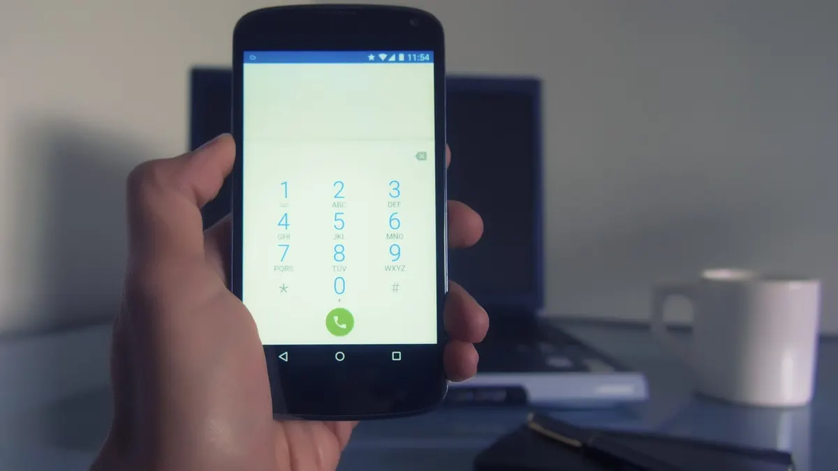 Smartfon z Androidem z otwartymi ustawieniami ekranu głównego