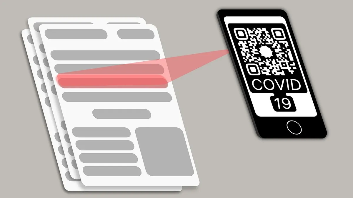 Smartfon z otwartą listą dokumentów i folderów w menedżerze plików